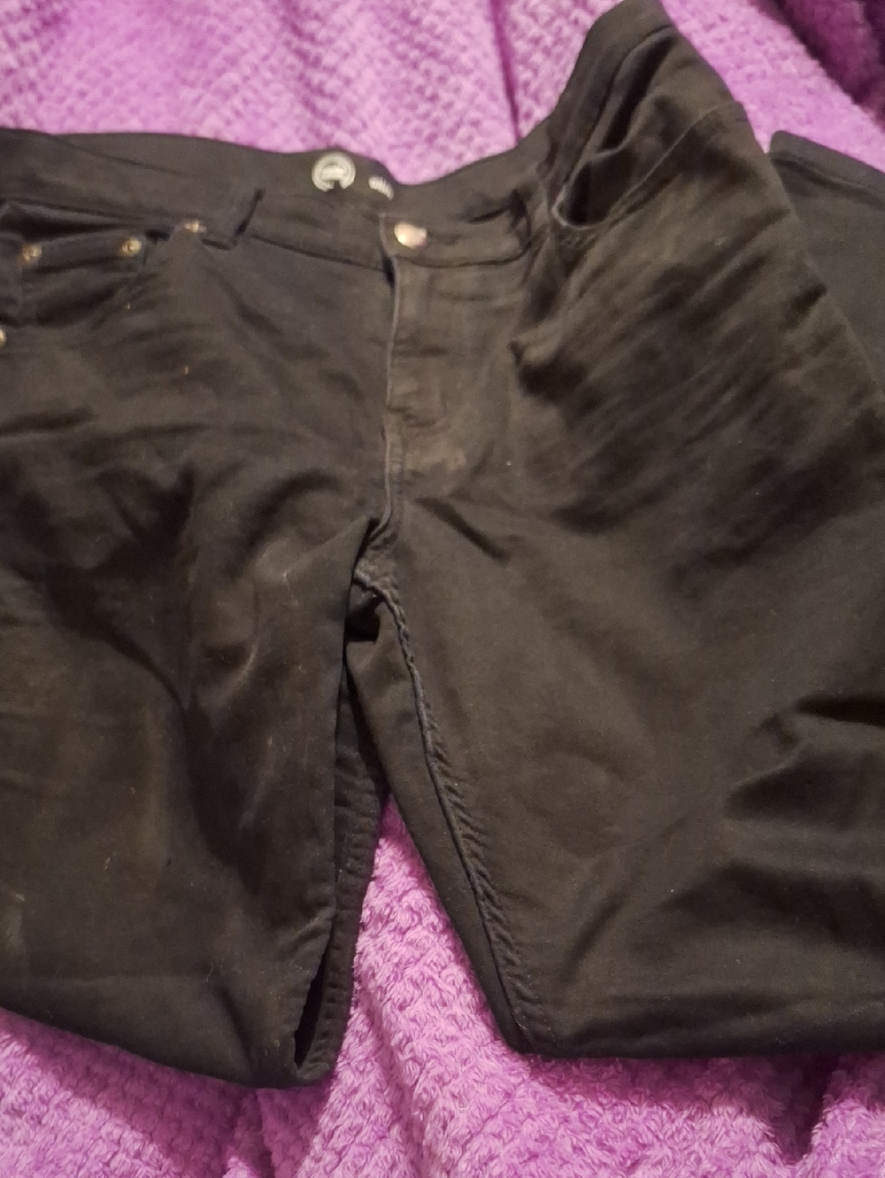 wonder nation Black Slim Husky Pants